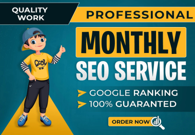 I will rank your website on Google,  monthly off page SEO whitehat do follow backlinks service