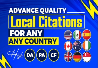 High Quality Local Citations And Local SEO For Any Country