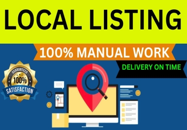 Get 20 High DA Local Listing SEO Backlinks