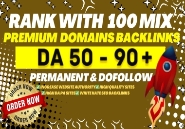 Skyrocket Your SEO with 100+ Powerful Backlinks from Trusted Domains DA,  PA,  TF,  CF