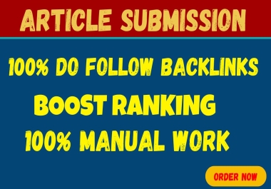 I Will Do 35 DA80+ High-Quality Article Submission SEO Backlinks