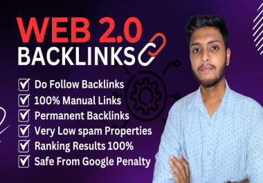 I Will Provide 100 Web 2.0 Permanent High Authority Do-Follow Backlinks