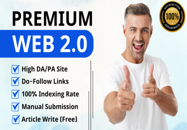 Premium 100 Web 2.0 Permanent High Authority Do-Follow Backlinks