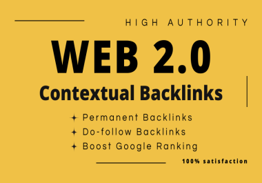 Create 50 high authority web 2.0 contextual backlinks