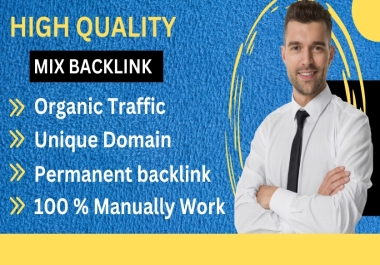 I will manually create a mix of 150 backlinks from high-authority websites