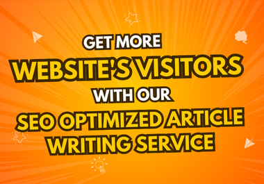 I will write high-quality SEO-optimized articles with AI assistance and professional human editing