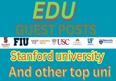 2 edc Guest Posts on TOP Universities high DA DoFollow Links guest post