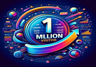 1,000,000 Visits to your Website and 25 Keywords Organic Visits helps boost your Website Ranking