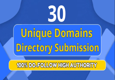 I Will Submit 30 Top Unique Domain Directory Submission High Authority - High Quality