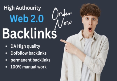 Creation 100 web 2.0 high quality backlinks manually high DA/PA