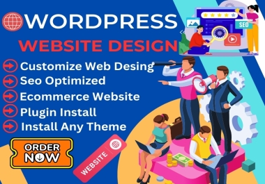 I will do wordpress website development,  business website or custom wordpress website