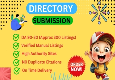 create 350 directory submission and business listing links