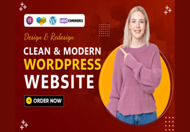 Modern WordPress Website Design Using Elementor Pro