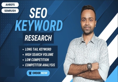 I will do professional Keyword research with competitor analysis