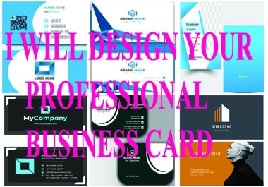 I will do single or double-sided business card design for you