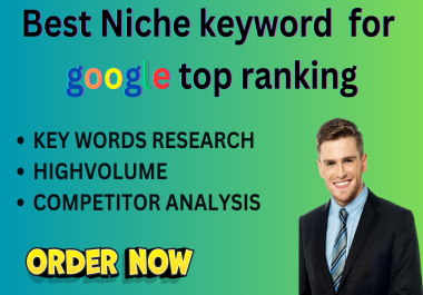 I will do keywords research and competitor analysis by advance techniques.