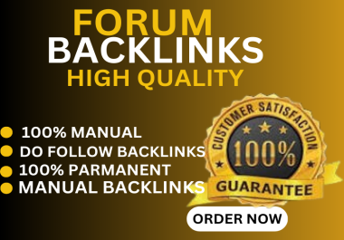 I will do high-quality manual forum backlinks