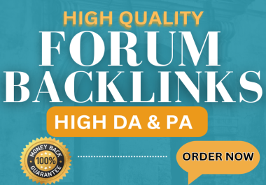 Get manually high authority forum profile backlinks