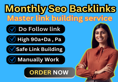 I will build high authority 90+ Da SEO profile backlinks