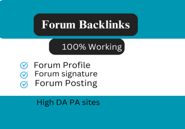 I will build networks and forum profile SEO backlinks