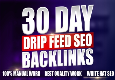 Rank Your Website On Google,  With 30 Days Dofollow Dripfeed SEO Backlinks