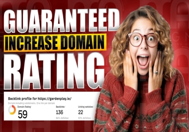 will Increase Ahrefs DR 50+ Domain rating by using white hat Dofollow seo backlinks