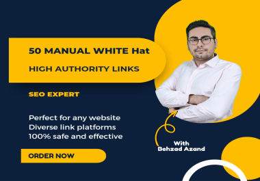 50 MANUAL WHITE HAT High Authority Links