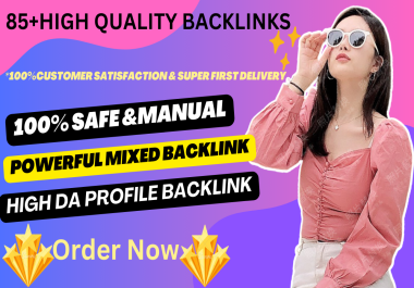 I will create handmade high da 60+ authority SEO profile backlinks for link building.