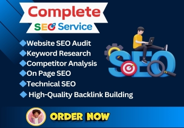 You will get Monthly Complete SEO Service For Google Top Ranking