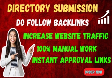 I Will Do 100+ High Quality Directory Submissions Do Follow SEO Backlinks