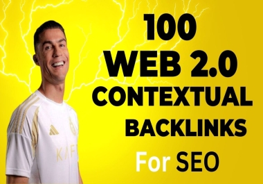 100 web 2.0 Backlinks High Authority Permanent Contextual White Hat SEO Link Building