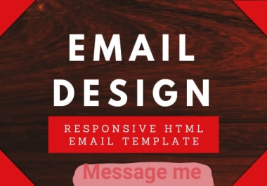 I will design html, email template within 1 day