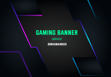 I will make a Professional Gaming Banner Fastest Service