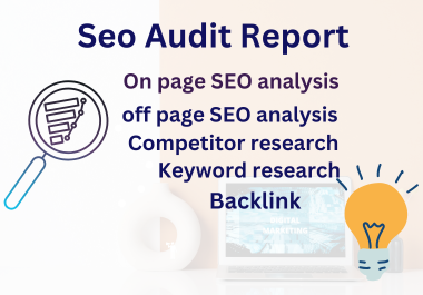 I will do Complete Keyword Research,  Competitor Analysis & SEO Audit for Top Google Rankings