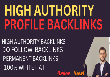 I will do high quality 9O da 100+ profile backlinks.