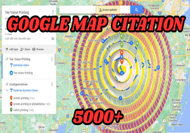 Create 5000 Google GMB Maps Citations Backlinks,  Boost Your Business