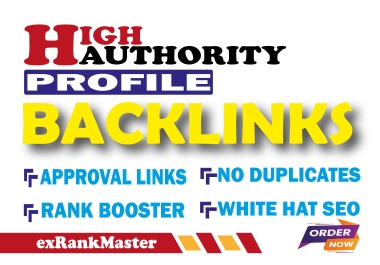 Manual 30 High-Quality Profile Backlinks for SEO Ranking Growth