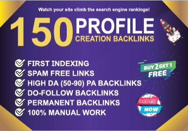 Get 150 high profile backlinks for SEO Boost & Rankings