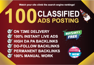 Boost Your Website's Ranking with High-Quality SEO Backlinks,  Classified Ads & Link Building