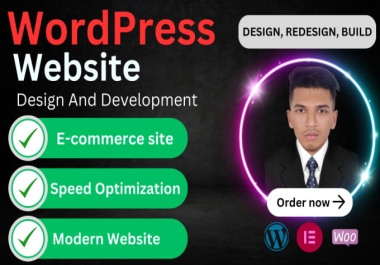 I will create WordPress website design build redesign clone