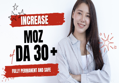 Increase da moz da increase of your website by seo backlinks