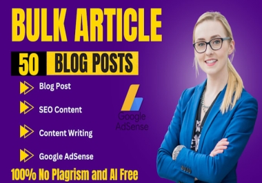 I will write 1000 words SEO bulk articles for creative blog post