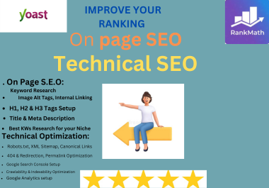 I will do on page SEO and technical optimization on your wordpress website