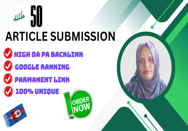 I Will Provide 50 Article Submission Site For Google Ranking