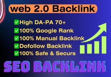 I Will do 50 Web 2.0 High Quality Backlinks Improve Your Website