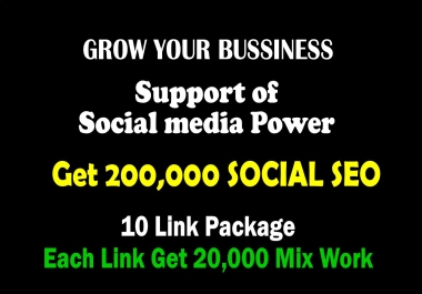 Premium 200,000 Social Signals Across 5 Platforms &ndash Maximize SEO & Visibility for Up to 10 Links