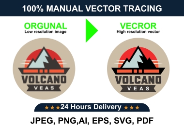 I will convert logo or image into vector