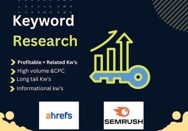 I will provide long-tail keywords and On-page SEO keywords ranking research.