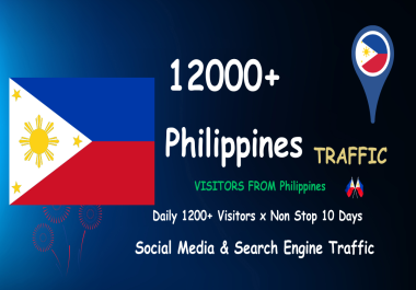 12,000 Philippines TARGETED Organic Web Visitors to your website