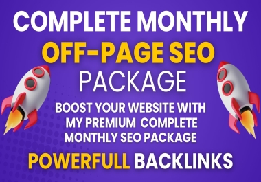 Complete Monthly Off-Page SEO Service Package